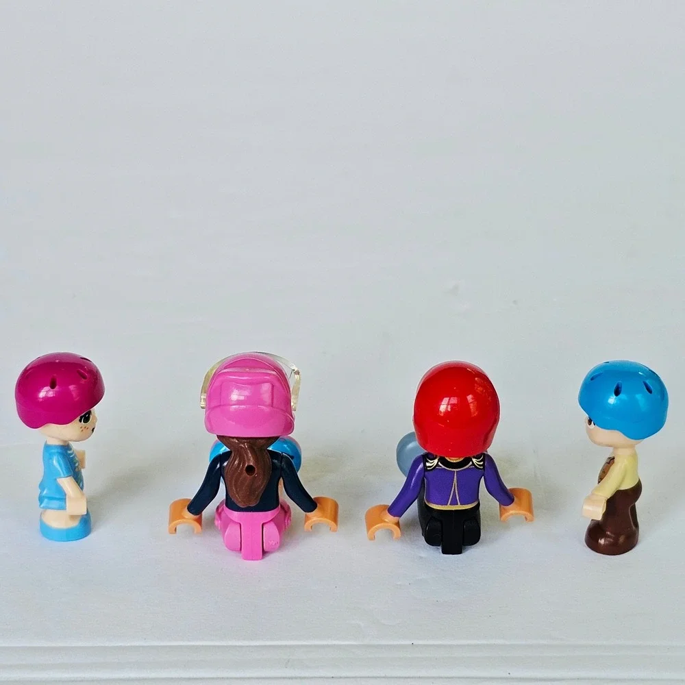 LEGO Friends Mini-doll Helmets Set of 4 Pink Red Blue Headgear Accessories 2357